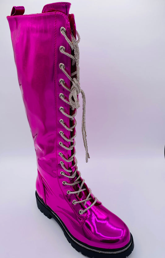 Pink Panther transformer boots