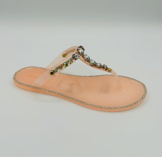 "Krystal Nude" Sandals